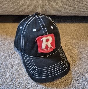 🌿5/$25 New Redfield Men's OS Cap/Hat Distressed Adjustable Black Red